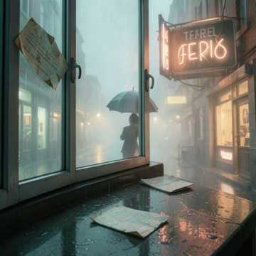 雨淋湿的旧信笺