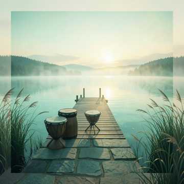 泸沽湖边