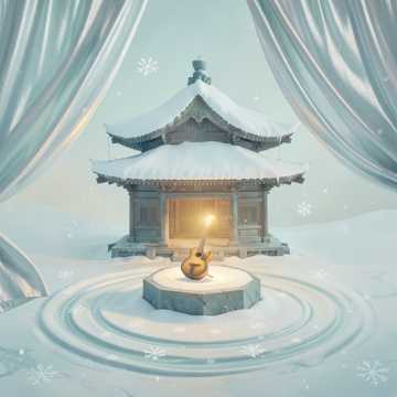 千雪听琴音
