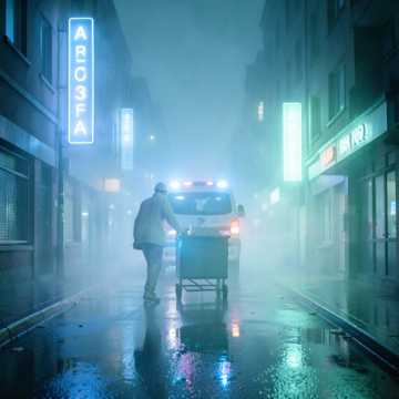 蓝色警报器