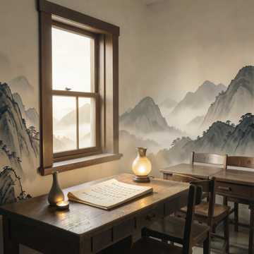 粉笔灰叩响窗棂
