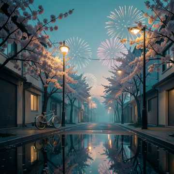 晚街晚风