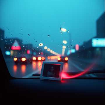 雨后旧车窗