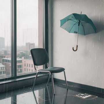 雨后空椅