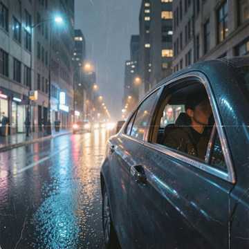 车窗外的街灯