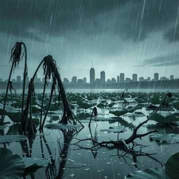 枯荷听雨