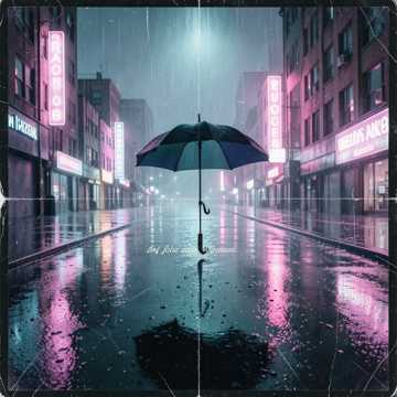 雨伞剪影
