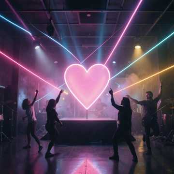 Neon Heart Glow-版本2