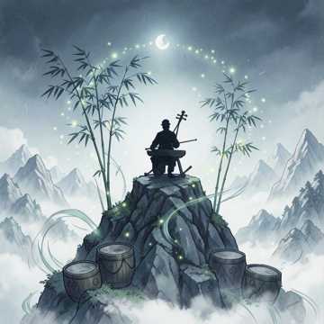 独行山巅听剑鸣