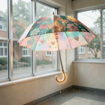 女同桌的花雨伞