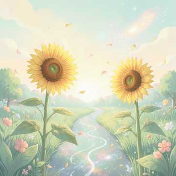 两朵小向日葵