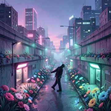 钢筋水泥开满花