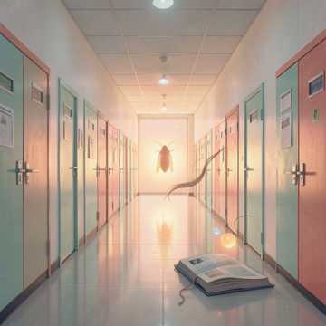 走廊结尾的蝉鸣