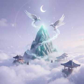 青竹峰上云聚散