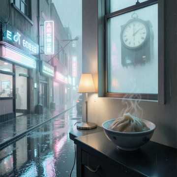 隔街的灯灭了