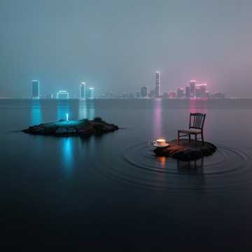 两座孤岛各自漂流