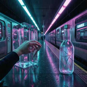 冰块透视着霓虹-版本2