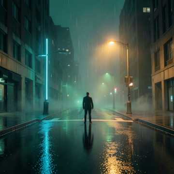 霓虹残影