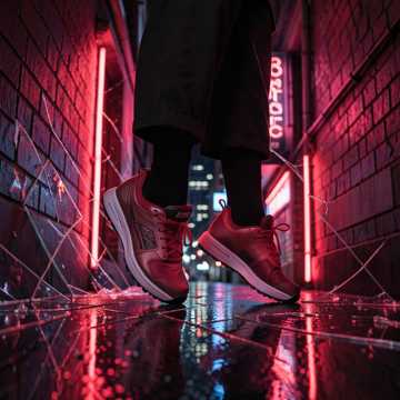 鞋底下的纸屑