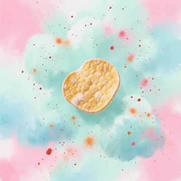 薯片掉进云朵里