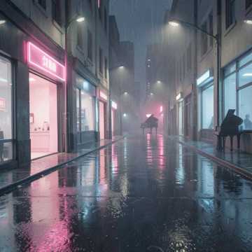 霓虹街影
