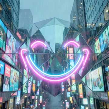 霓虹笑脸