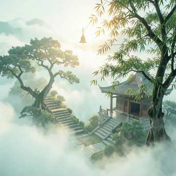 翠霭入青城
