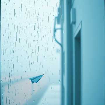 雨丝绕着未说的线