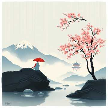 墨染春山雨