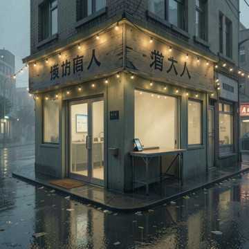 摆摊的人