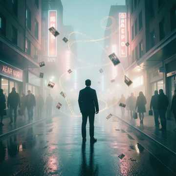 人潮散尽的街头