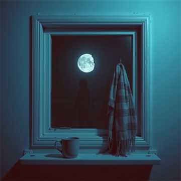 空杯映月