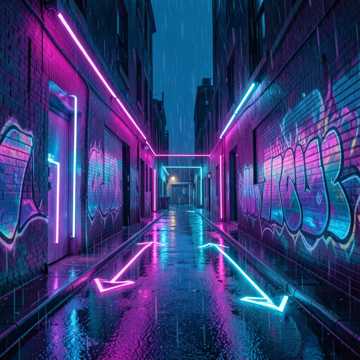 岔路霓虹