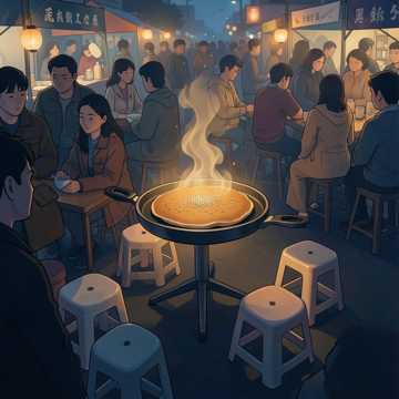 饼香咬住月