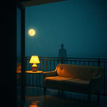 屋檐听雨声