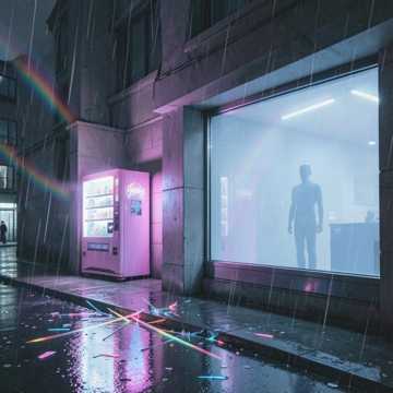 霓虹碎了一地