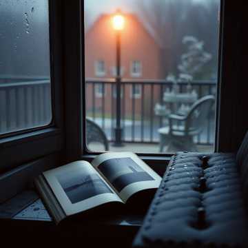 旧相簿旁的雨夜