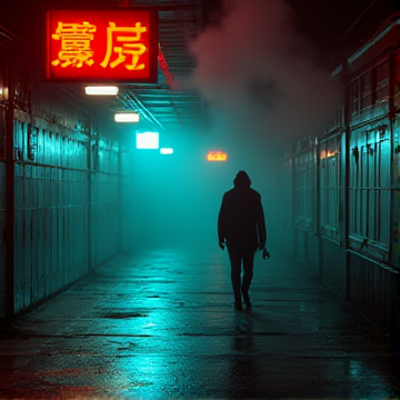霓虹熄掉的城市