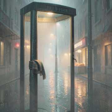 雨后电话亭