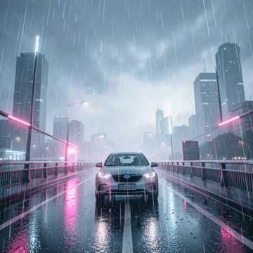 穿过暴雨的桥
