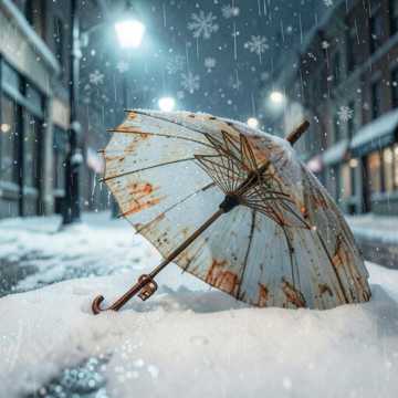 风揉雨碎雪满肩