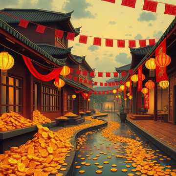 金元宝落满街