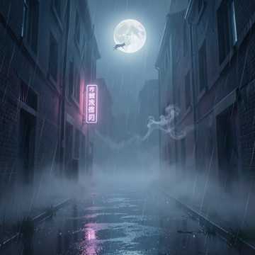青狐月下沾衣寒