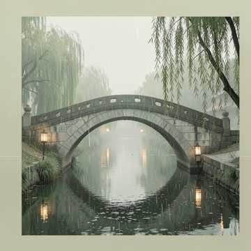 烟雨小桥