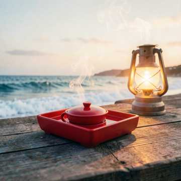 茶盘上的海