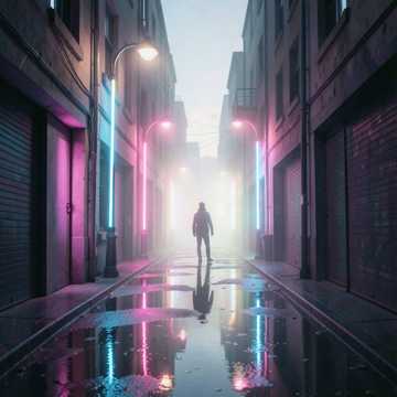 霓虹孤影