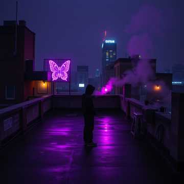 紫色蝴蝶