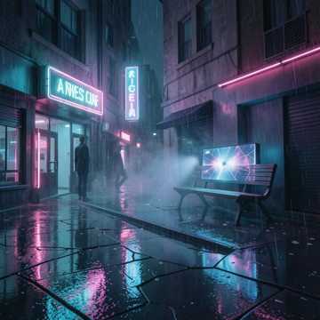 霓虹碎影