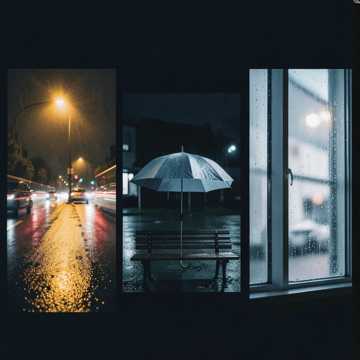 雨停前的侧脸