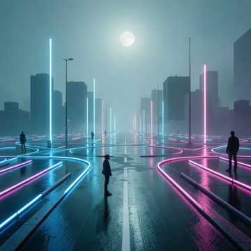 霓虹与影子